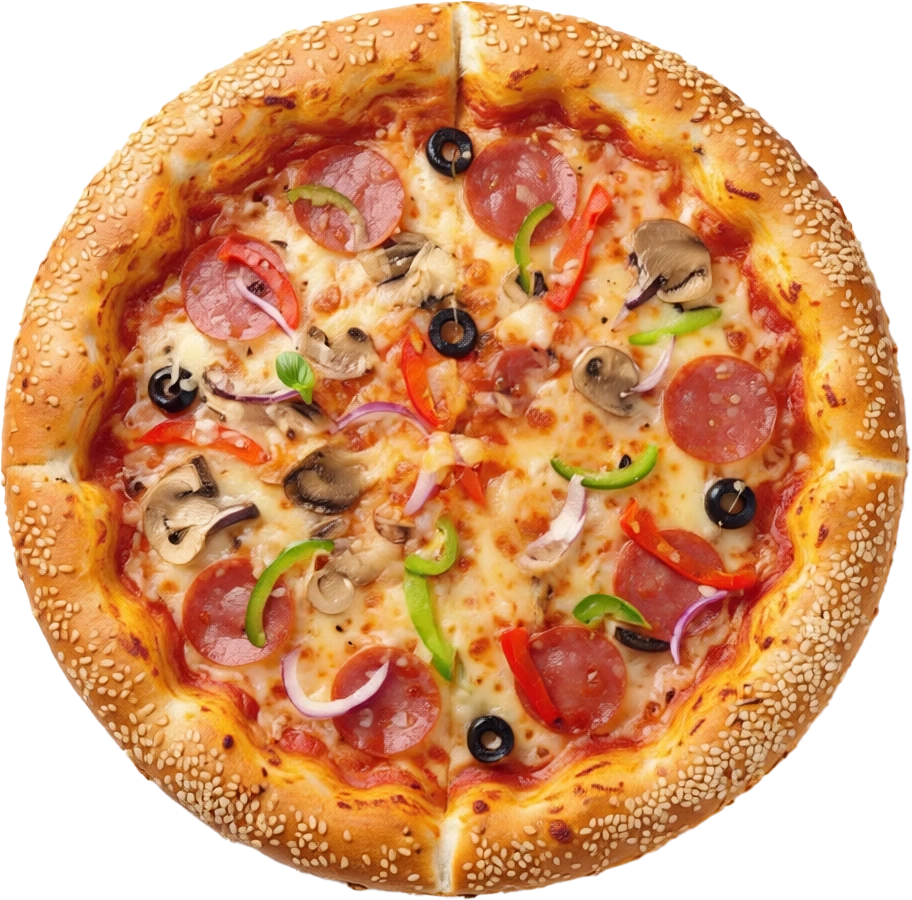 Susamlı Simit Pizza